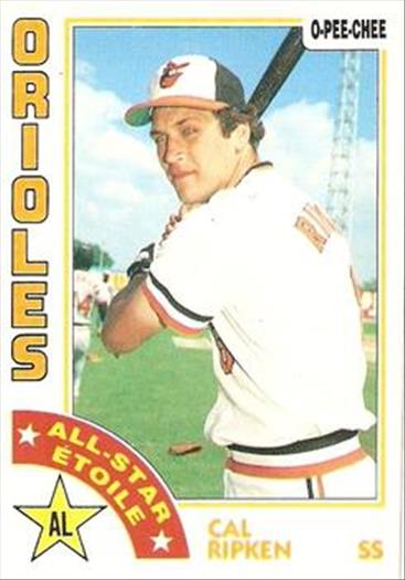1984 O-Pee-Chee Baseball Cards 002      Cal Ripken AS